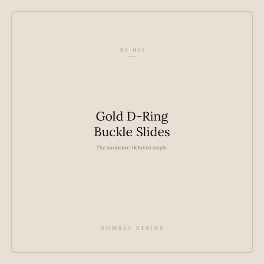 Gold D-Ring Buckle Slides